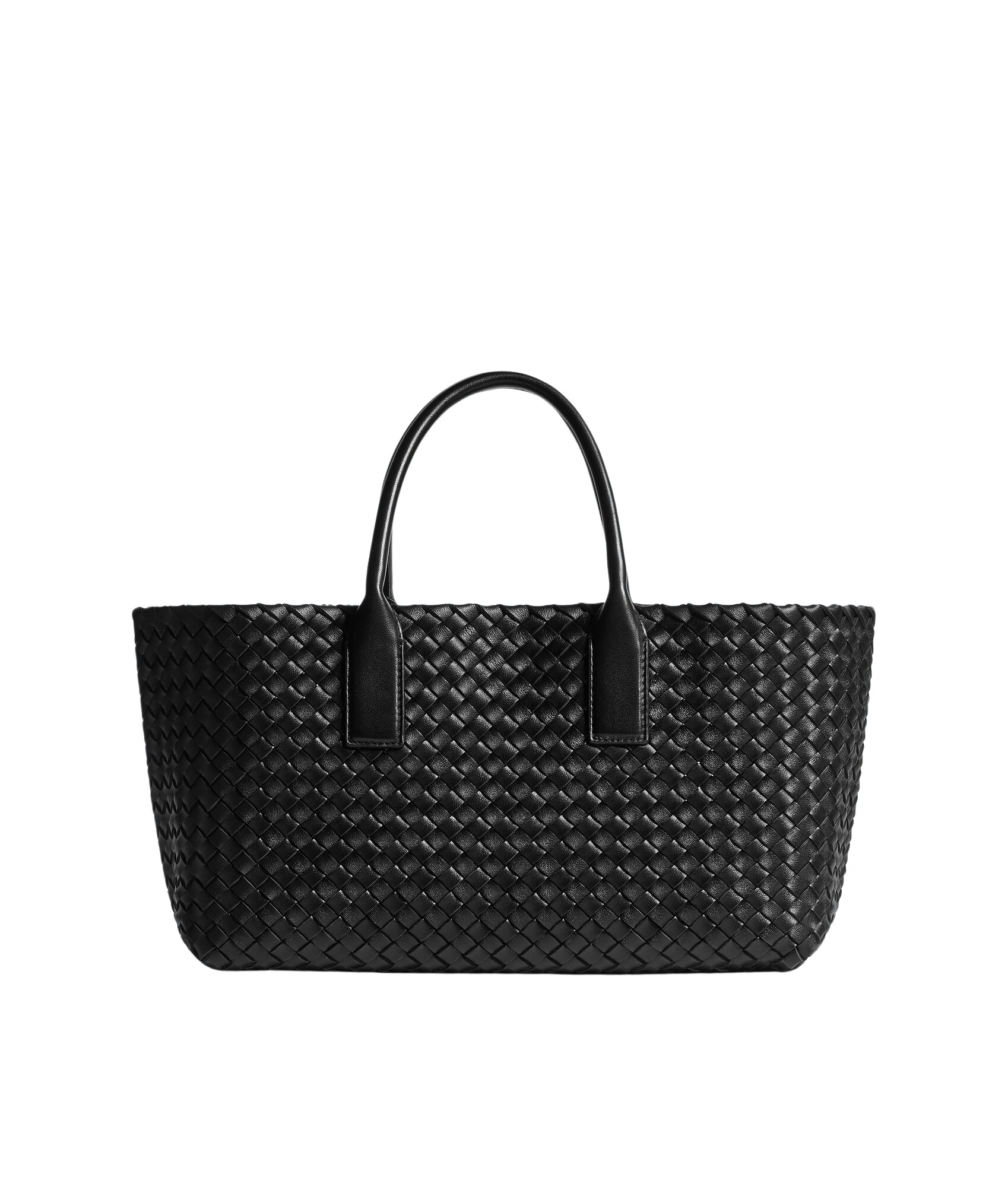 Black-Small-Cabat-in-Black-coveti52193_nobg Bottega Veneta Small Cabat in Black