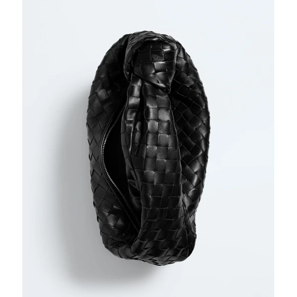 Khaite Small Jodie in Black - Black Shoulder & Crossbody Bags - The Lotus Tote Bag - Shop at Luxury Shoes 
