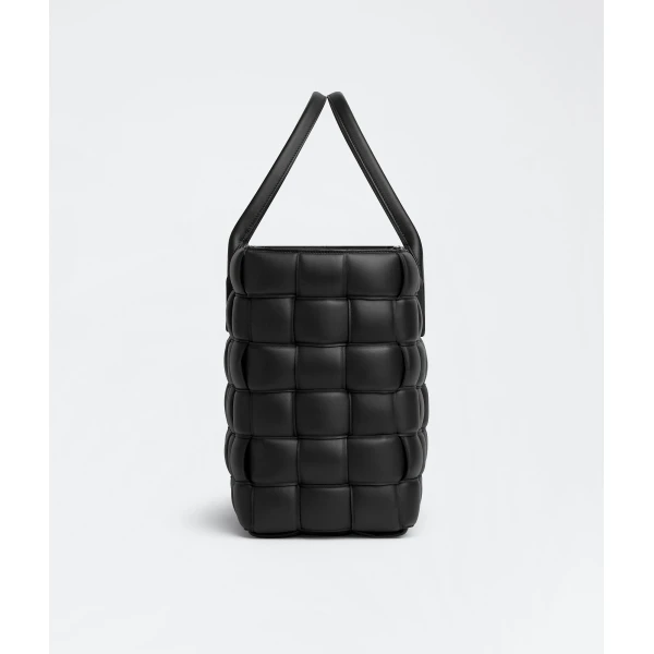 Khaite Tote Bag in Black - Black Totes & Top-Handle Bags - The Lotus Tote Bag - Shop at Luxury Shoes 