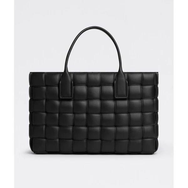 Khaite Tote Bag in Black - Black Totes & Top-Handle Bags - The Lotus Tote Bag - Shop at Luxury Shoes 