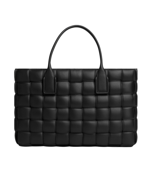 Khaite Tote Bag in Black - Black Totes & Top-Handle Bags - The Lotus Tote Bag - Shop at Luxury Shoes 