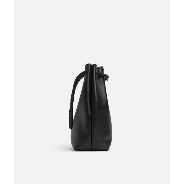 Khaite Women's Andiamo Bucket in Black - Black Bucket Bags - The Lotus Tote Bag - Shop at Luxury Shoes 