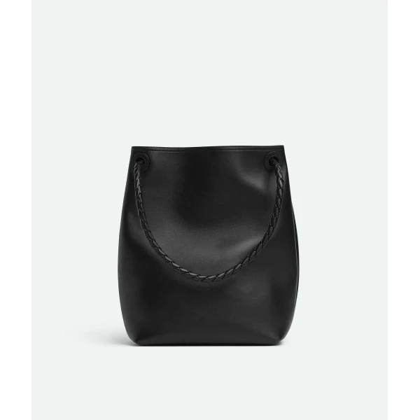Khaite Women's Andiamo Bucket in Black - Black Bucket Bags - The Lotus Tote Bag - Shop at Luxury Shoes 