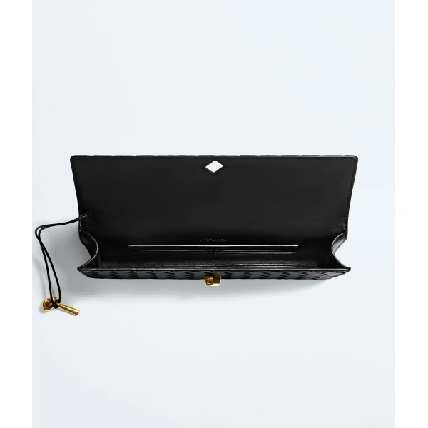 Khaite Women's Andiamo Clutch in Black - Black Clutch Bags - The Lotus Tote Bag - Shop at Luxury Shoes 