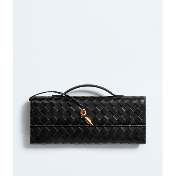 Khaite Women's Andiamo Clutch in Black - Black Clutch Bags - The Lotus Tote Bag - Shop at Luxury Shoes 