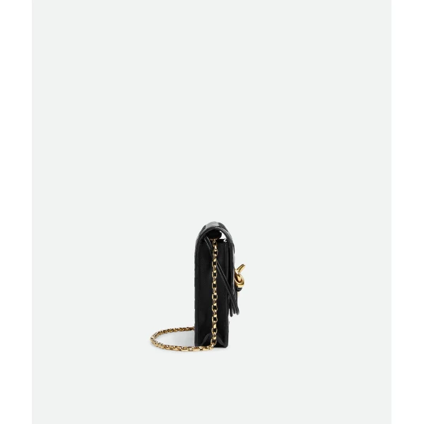 Khaite Women's Andiamo Pouch on Chain in Black - Black Shoulder & Crossbody Bags - The Lotus Tote Bag - Shop at Luxury Shoes 