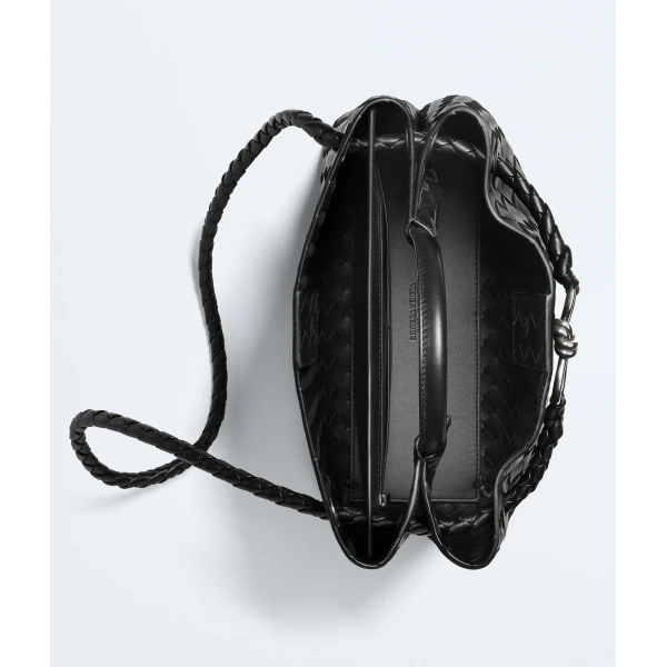 Khaite Women's Andiamo in Black - Black Totes & Top-Handle Bags - The Lotus Tote Bag - Shop at Luxury Shoes 