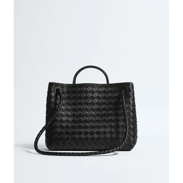 Khaite Women's Andiamo in Black - Black Totes & Top-Handle Bags - The Lotus Tote Bag - Shop at Luxury Shoes 