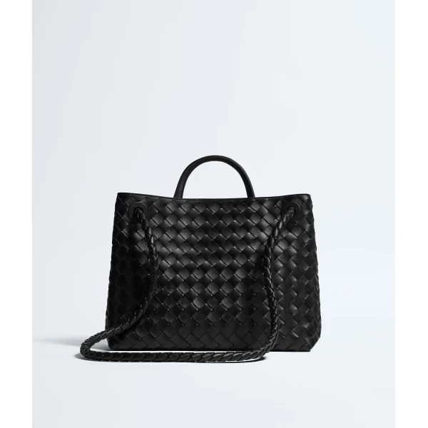 Khaite Women's Andiamo in Black - Black Totes & Top-Handle Bags - The Lotus Tote Bag - Shop at Luxury Shoes 