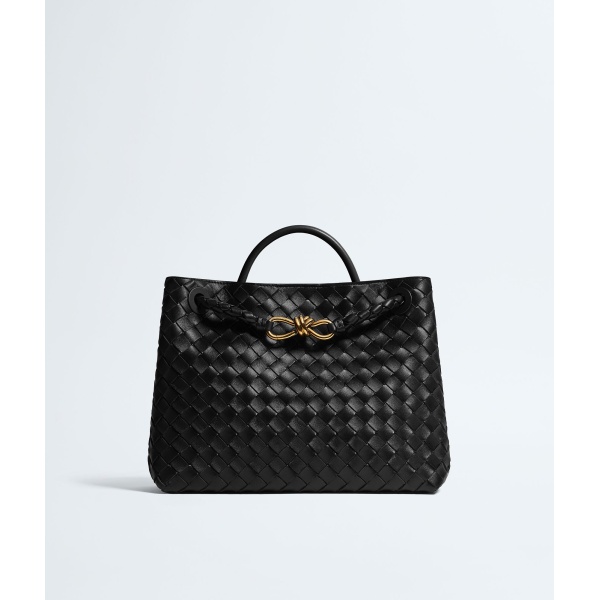 Khaite Women's Andiamo in Black - Black Totes & Top-Handle Bags - The Lotus Tote Bag - Shop at Luxury Shoes 