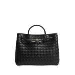 Black-Womens-Andiamo-in-Black-coveti-634648_nobg Khaite Women's Andiamo in Black - Black Totes & Top-Handle Bags - The Lotus Tote Bag - Shop at Luxury Shoes