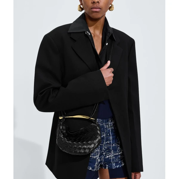 Khaite Women's Baby Sardine in Black - Black Mini Bags - The Lotus Tote Bag - Shop at Luxury Shoes 