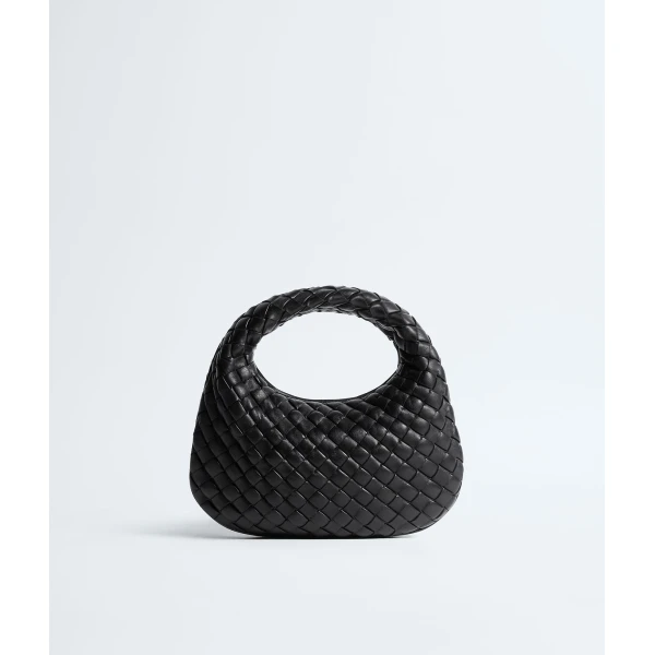 Khaite Women's Baby Veneta in Black - Black Mini Bags - The Lotus Tote Bag - Shop at Luxury Shoes 
