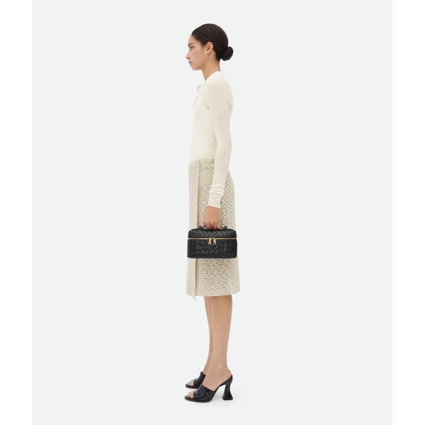 Khaite Women's Bang Bang in Black - Black Shoulder & Crossbody Bags - The Lotus Tote Bag - Shop at Luxury Shoes 