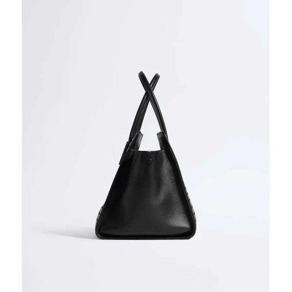 Khaite Women's Barbara Tote in Black - Black Totes & Top-Handle Bags - The Lotus Tote Bag - Shop at Luxury Shoes 
