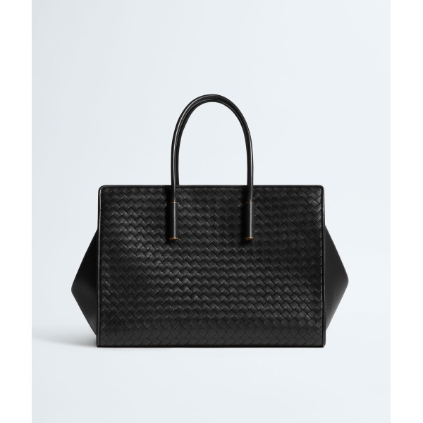 Khaite Women's Barbara Tote in Black - Black Totes & Top-Handle Bags - The Lotus Tote Bag - Shop at Luxury Shoes 