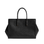 Khaite Women's Barbara Tote in Black - Black Totes & Top-Handle Bags - The Lotus Tote Bag - Shop at Luxury Shoes 