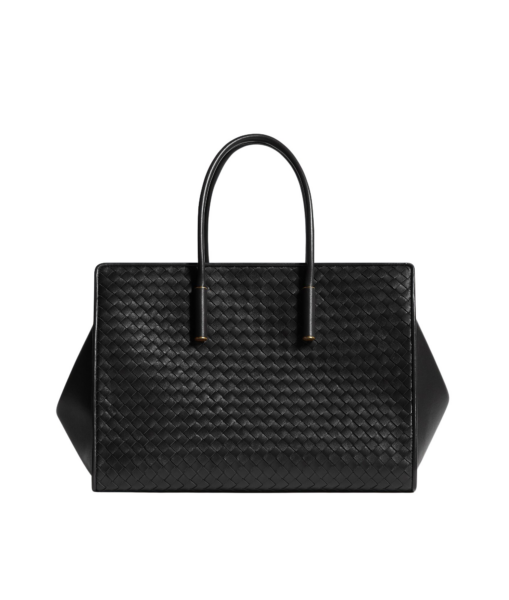 Khaite Women's Barbara Tote in Black - Black Totes & Top-Handle Bags - The Lotus Tote Bag - Shop at Luxury Shoes 