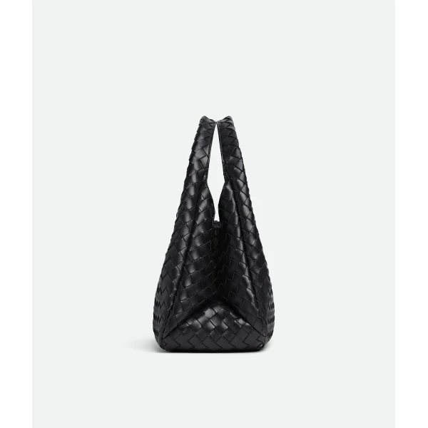 Khaite Women's Campana in Black - Black Shoulder & Crossbody Bags - The Lotus Tote Bag - Shop at Luxury Shoes 