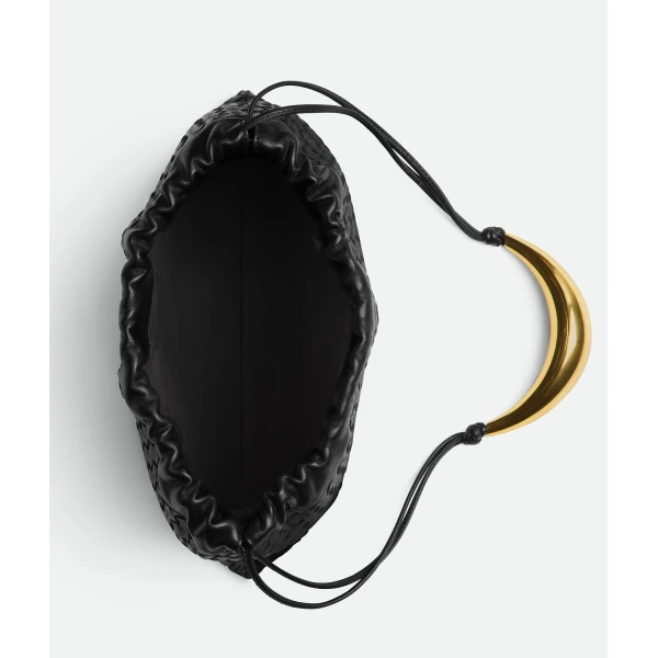 Khaite Women's Dustbag Handle in Black - Black Shoulder & Crossbody Bags - The Lotus Tote Bag - Shop at Luxury Shoes 