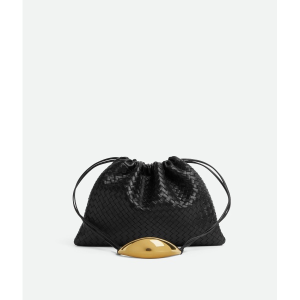 Khaite Women's Dustbag Handle in Black - Black Shoulder & Crossbody Bags - The Lotus Tote Bag - Shop at Luxury Shoes 