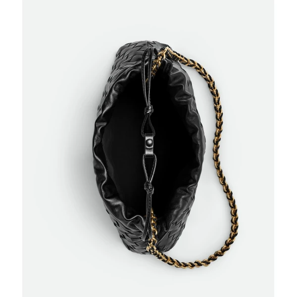 Khaite Women's Dustbag Notte in Black - Black Shoulder & Crossbody Bags - The Lotus Tote Bag - Shop at Luxury Shoes 