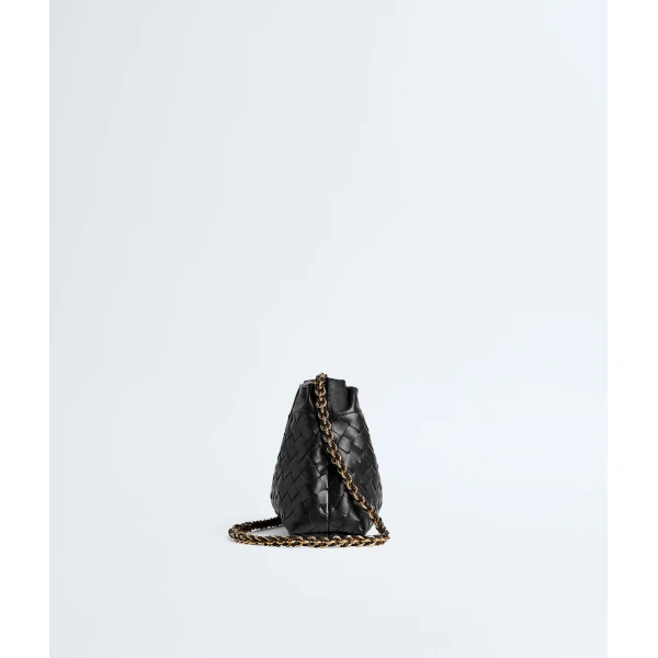 Khaite Women's Dustbag Notte in Black - Black Shoulder & Crossbody Bags - The Lotus Tote Bag - Shop at Luxury Shoes 