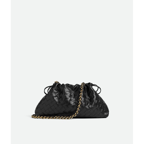 Khaite Women's Dustbag Notte in Black - Black Shoulder & Crossbody Bags - The Lotus Tote Bag - Shop at Luxury Shoes 