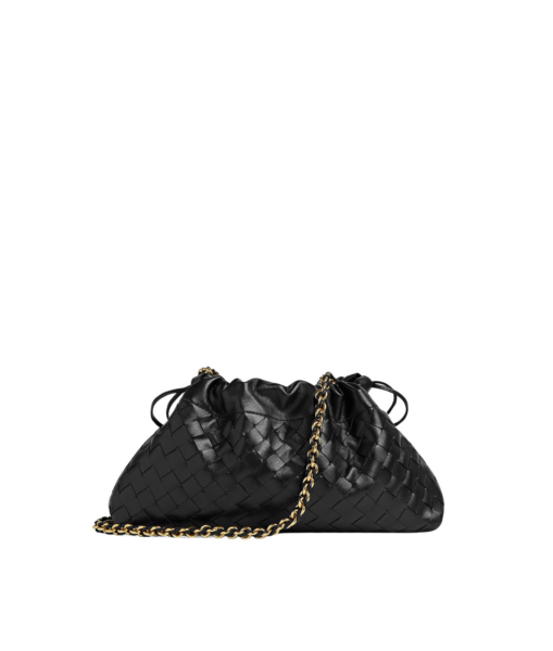 Khaite Women's Dustbag Notte in Black - Black Shoulder & Crossbody Bags - The Lotus Tote Bag - Shop at Luxury Shoes 