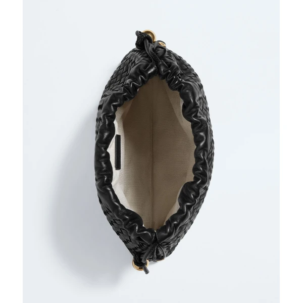 Khaite Women's Dustbag  in Black - Black Shoulder & Crossbody Bags - The Lotus Tote Bag - Shop at Luxury Shoes 