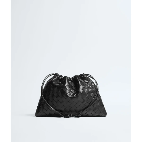 Khaite Women's Dustbag in Black - Black Shoulder & Crossbody Bags - The Lotus Tote Bag - Shop at Luxury Shoes 
