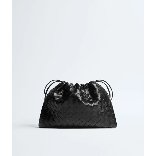 Khaite Women's Dustbag in Black - Black Shoulder & Crossbody Bags - The Lotus Tote Bag - Shop at Luxury Shoes 