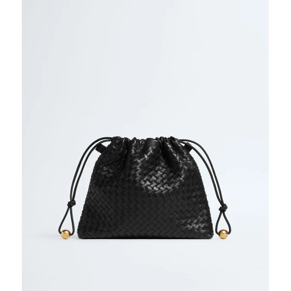 Khaite Women's Dustbag  in Black - Black Shoulder & Crossbody Bags - The Lotus Tote Bag - Shop at Luxury Shoes 