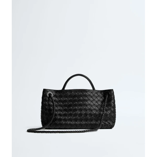 Khaite Women's East-West Andiamo in Black - Black Totes & Top-Handle Bags - The Lotus Tote Bag - Shop at Luxury Shoes 