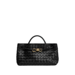 Khaite Women's East-West Andiamo in Black - Black Totes & Top-Handle Bags - The Lotus Tote Bag - Shop at Luxury Shoes 