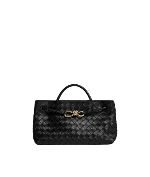 Khaite Women's East-West Andiamo in Black - Black Totes & Top-Handle Bags - The Lotus Tote Bag - Shop at Luxury Shoes 