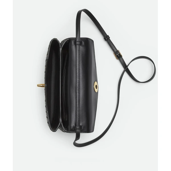 Khaite Women's Knot Lock in Black - Black Clutch Bags - The Lotus Tote Bag - Shop at Luxury Shoes 