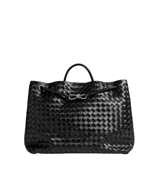 Khaite Women's Large Andiamo in Black - Black Totes & Top-Handle Bags - The Lotus Tote Bag - Shop at Luxury Shoes 