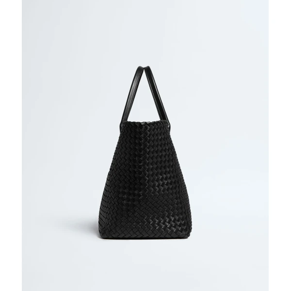 Khaite Women's Large Cabat in Black - Black Totes & Top-Handle Bags - The Lotus Tote Bag - Shop at Luxury Shoes 