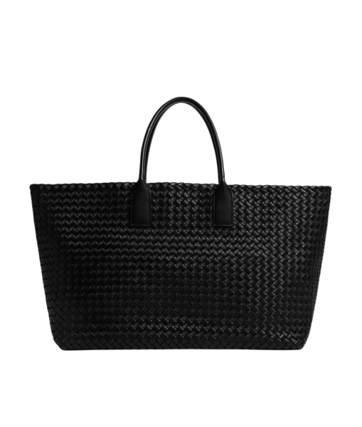 Khaite Women's Large Cabat in Black - Black Totes & Top-Handle Bags - The Lotus Tote Bag - Shop at Luxury Shoes 