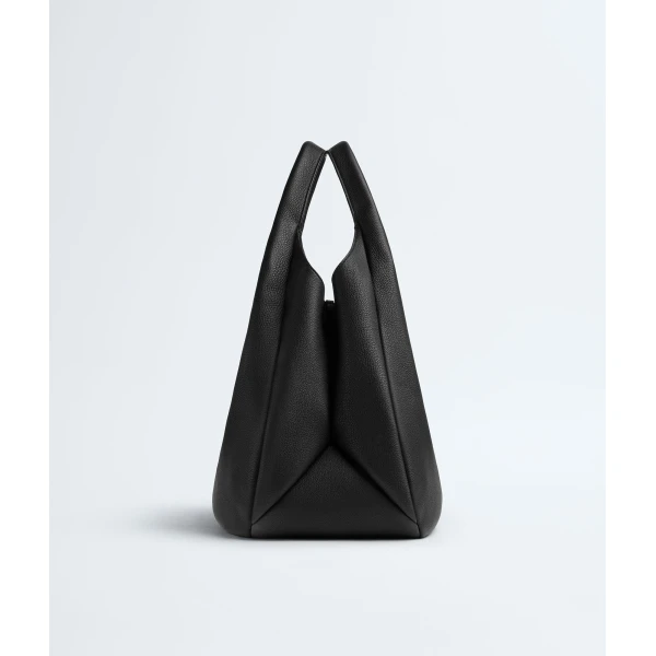 Khaite Women's Large Campana in Black - Black Shoulder & Crossbody Bags - The Lotus Tote Bag - Shop at Luxury Shoes 