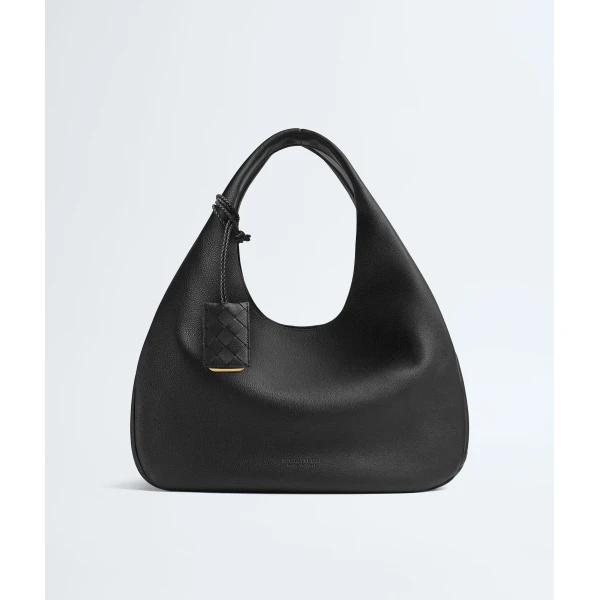 Khaite Women's Large Campana in Black - Black Shoulder & Crossbody Bags - The Lotus Tote Bag - Shop at Luxury Shoes 