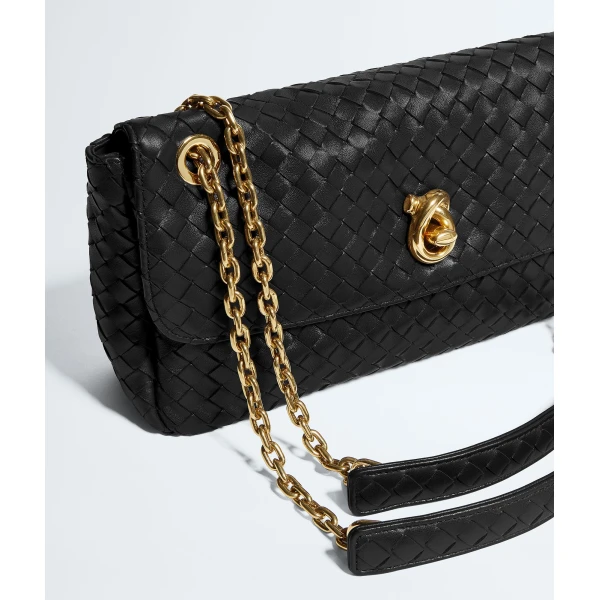 Khaite Women's Madison in Black - Black Shoulder & Crossbody Bags - The Lotus Tote Bag - Shop at Luxury Shoes 