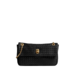 Khaite Women's Madison in Black - Black Shoulder & Crossbody Bags - The Lotus Tote Bag - Shop at Luxury Shoes 