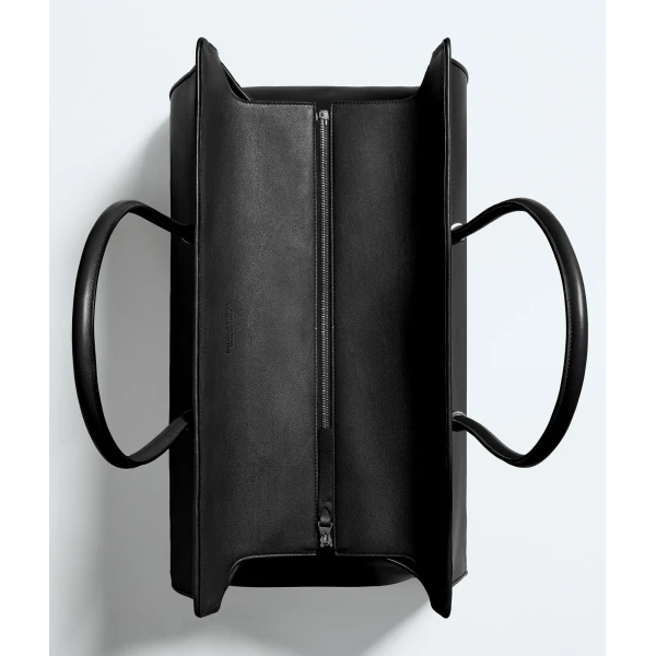 Khaite Women's Maxi Barbara Tote in Black - Black Totes & Top-Handle Bags - The Lotus Tote Bag - Shop at Luxury Shoes 