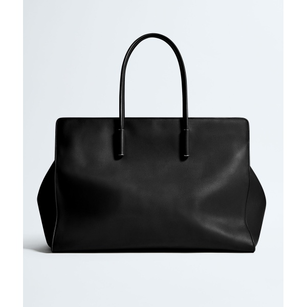 Khaite Women's Maxi Barbara Tote in Black - Black Totes & Top-Handle Bags - The Lotus Tote Bag - Shop at Luxury Shoes 