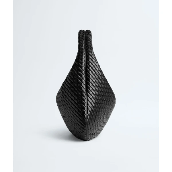Khaite Women's Maxi Veneta in Black - Black Shoulder & Crossbody Bags - The Lotus Tote Bag - Shop at Luxury Shoes 