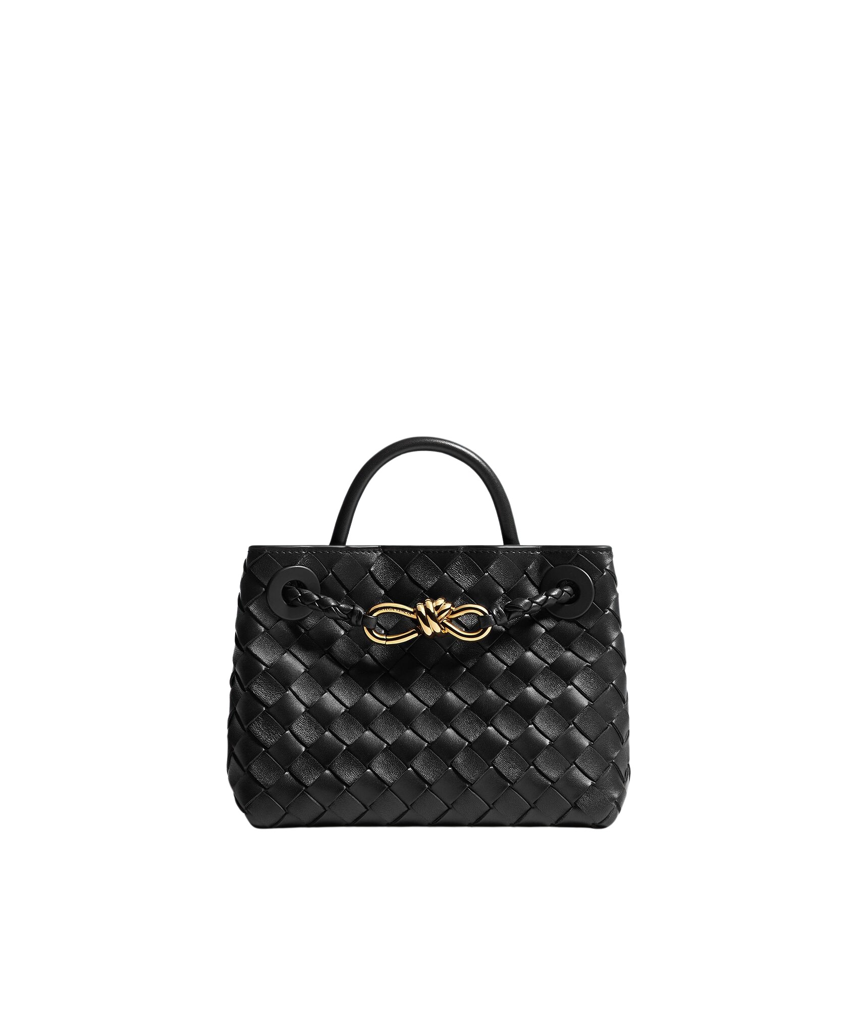 Black-Womens-Mini-Andiamo-in-Black-coveti92035_nobg Khaite Women's Mini Andiamo in Black - Black Mini Bags - The Lotus Tote Bag - Shop at Luxury Shoes