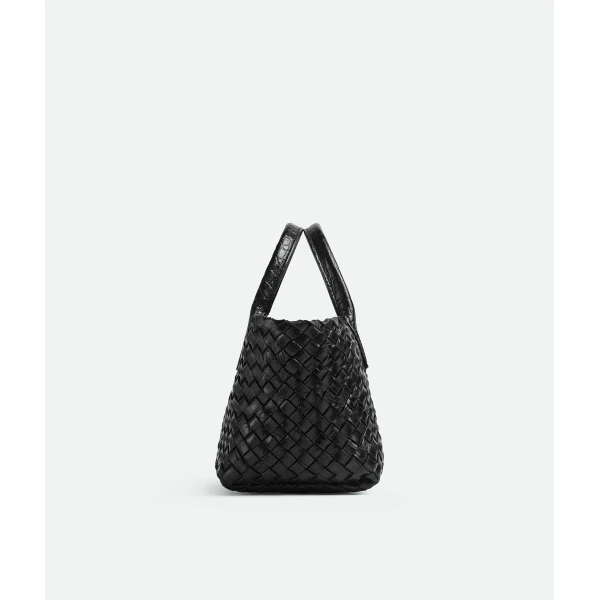 Khaite Women's Mini Cabat in Black - Black Mini Bags - The Lotus Tote Bag - Shop at Luxury Shoes 