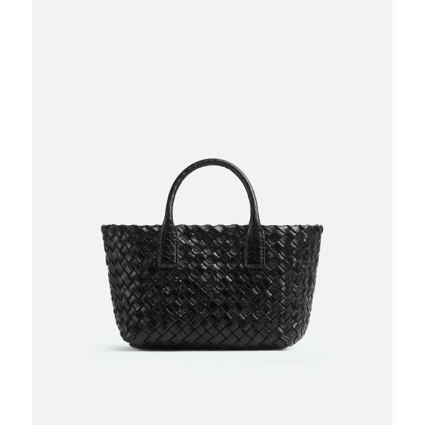 Khaite Women's Mini Cabat in Black - Black Mini Bags - The Lotus Tote Bag - Shop at Luxury Shoes 